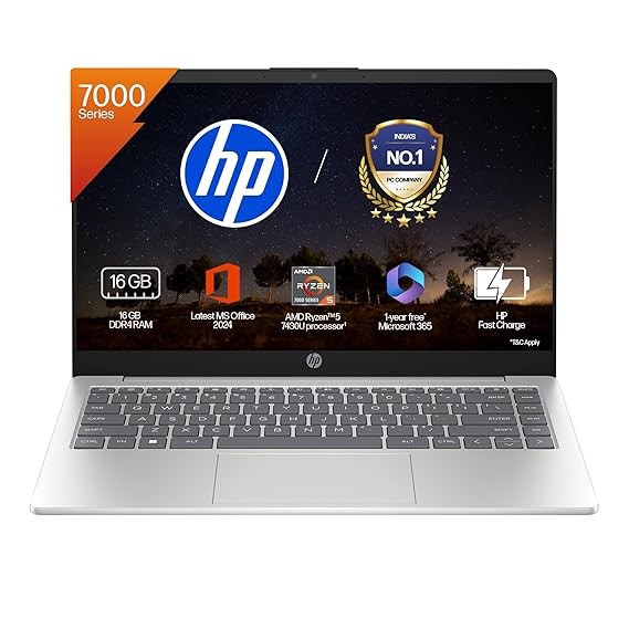 HP 15, AMD Ryzen 5 7430U (16GB DDR4, 512GB SSD) FHD, Anti-Glare, Micro-Edge,15.6''39.6cm, Win11, M365 Basic(1yr) Office24, Silver,1.59kg, fc0389AU, AMD Radeon, FHD Camera wShutter, Backlit Laptop