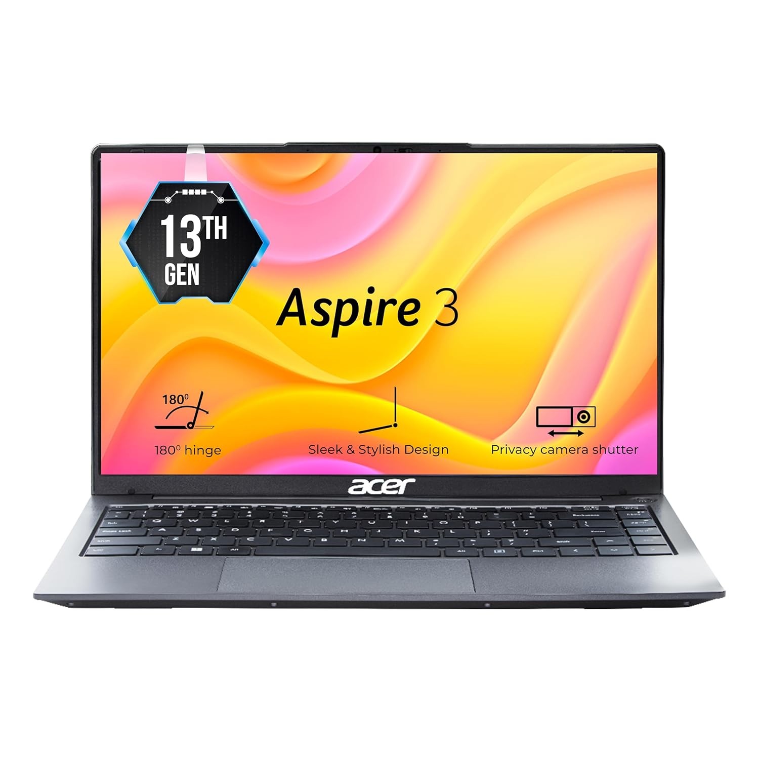 Acer Aspire 3 Intel Core i3 13th Gen 1305U - (8 GB/512 GB SSD/Windows 11 Home) A324-53 Thin and Light Laptop  (14 Inch, Steel Gray, 1.45 Kg
