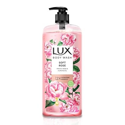 LUX Soft Rose Bodywash with French Rose & Almond Oil  (750 ml)