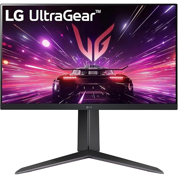 LG Ultragear 24GS65F IPS Full HD Gaming Monitor, 24 Inch, 1920 X 1080, 1ms, 180Hz, HDR 10, NVIDIA G-Sync Compatible, AMD FreeSync, Height/Pivot/Tilt Adjustable Stand, Borderless Design, DP, HDMI