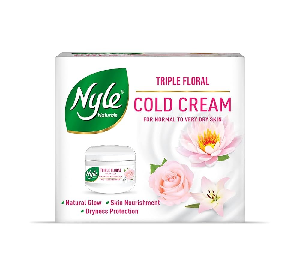 Nyle Naturals Triple Floral Body Cream for Long Lasting Moisturization of Normal Skin with goodness of Lotus, Lily, Rose- 200 ML  (200 ml)