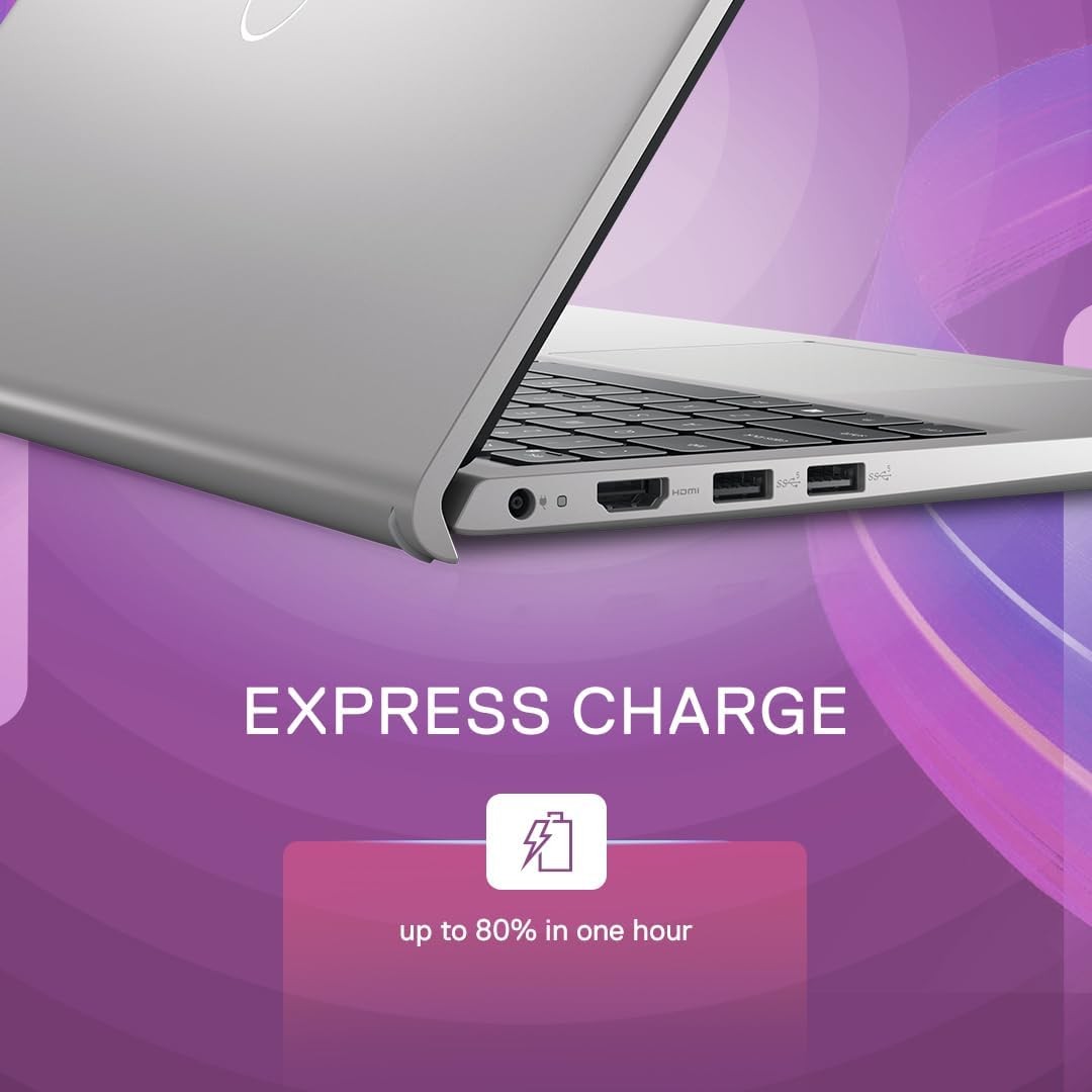 Dell 15, Intel Core i3 13th Gen - 1305U, 8GB DDR4 RAM, 512GB SSD, FHD 15.6"/39.62 cm, Windows 11, MSO'21, Titan Grey, 1.69kg, 120Hz 250 nits Display, 15 Month McAfee, Thin & Light Laptop