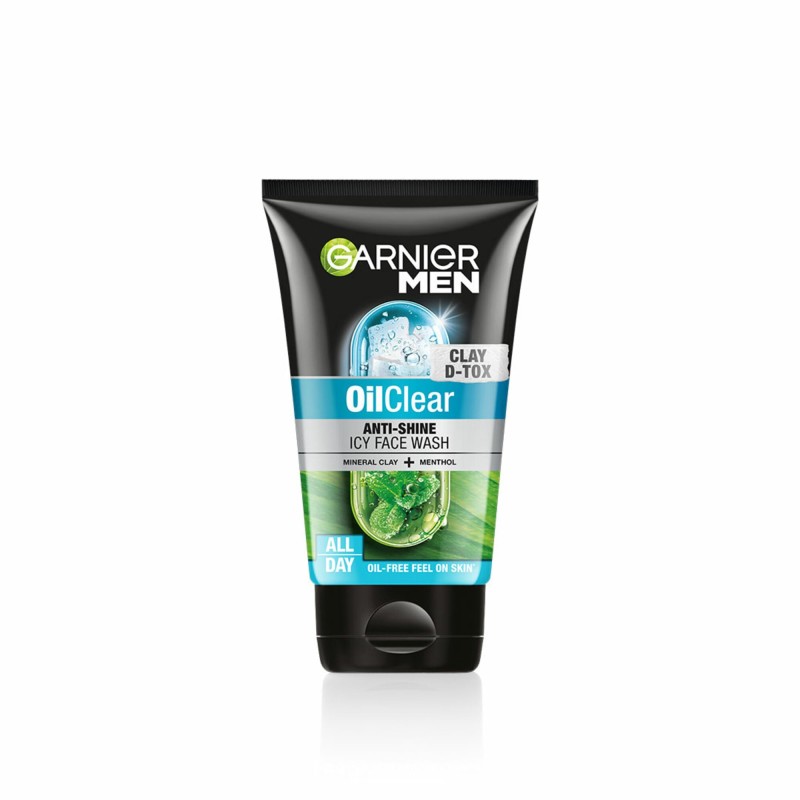 Garnier Men Oil Clear Deep Cleansing, with Mineral Clay and Menthol Face Wash  (100 g)