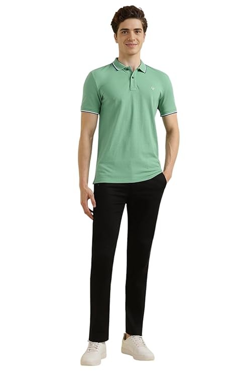 Allen Solly Men Cotton Solid Regular Fit Polo