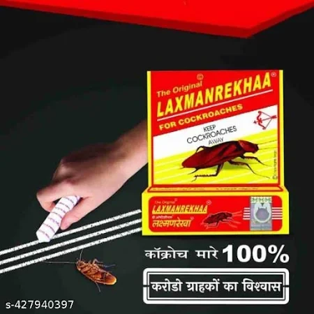 Laxman Rekha The Original for Cockroaches Chalk  (18 Units)