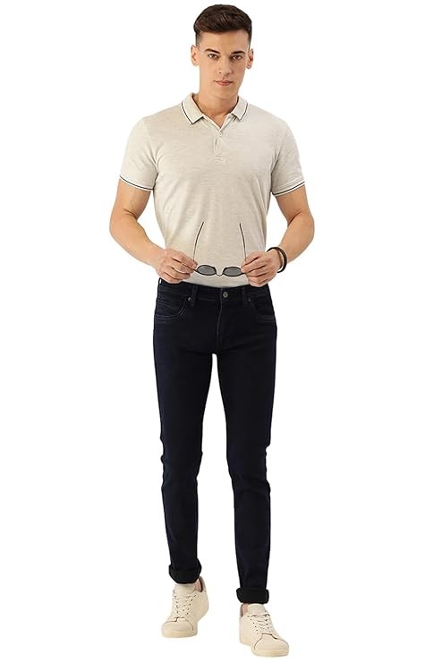 Peter England Men Mid Rise Premium Skinny Fit Stretchable Jeans