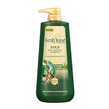 Kesh King Gold Anti Hairfall Shampoo, For Soft, Smooth & Voluminous Hair  (600 ml)