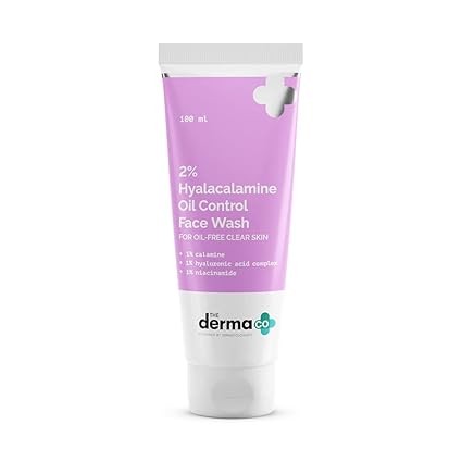 The Derma Co 2% Hyalacalamine Oil Control Face Wash For Oil-Free Clear Skin - 100ml