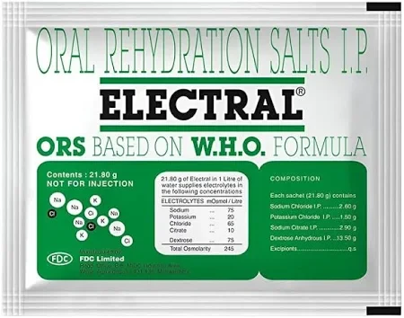 Electral - Pack of 21.80 g Oral Rehydration Powder