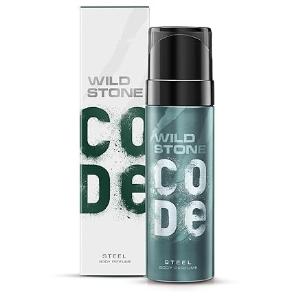 Wild Stone Code Steel Long Lasting No Gas Body Perfume Spray For Men, 150Ml