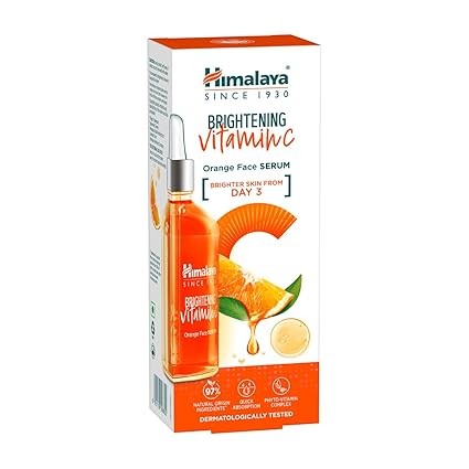 Himalaya Brightening Vitamin C Orange Face Serum | 10X Niacinamide, 5X Vitamin C and Orange | 30ml