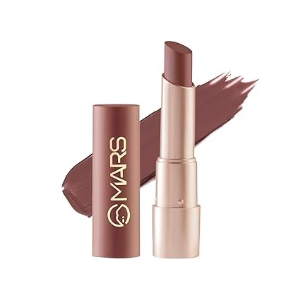 MARS Creamy Matte Long Lasting Lipstick for Women  Creamy Lipstick  Single Swipe Application  Smooth & Light Weight (3.2 gm) (09-Bollywood Surprise)
