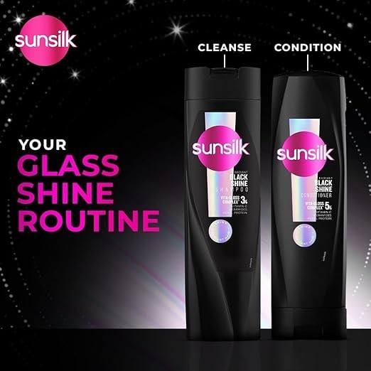 Sunsilk Radiant Black Shine Shampoo 180 ml