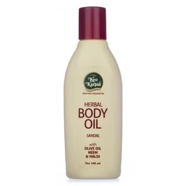 Keo Karpin Ayurvedic Body Oil | Non-Sticky, Sandal Fragranced Herbal Body Oil, Enriched With Olive Oil, Neem And Haldi | 500ml |