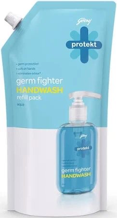 Godrej Protekt Germ Fighter Aqua Hand Wash Refill Pouch  (725 ml)