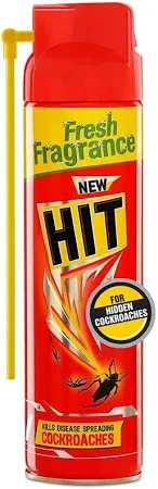 HIT Crawling Insect Killer Cockroach Killer Spray | Instant Kill | Deep-Reach Nozzle | Fresh Fragrance, 700ml
