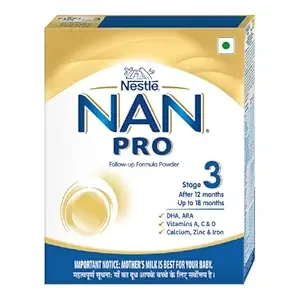 NESTLE NAN PRO 3 Follow-Up Formula Powder, Stage 3 From 12 to 18 Months  (400 g, 12+ Months)