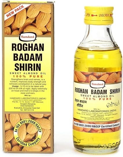 Hamdard Roghan Badam Shirin Sweet Almond Oil - 100ml