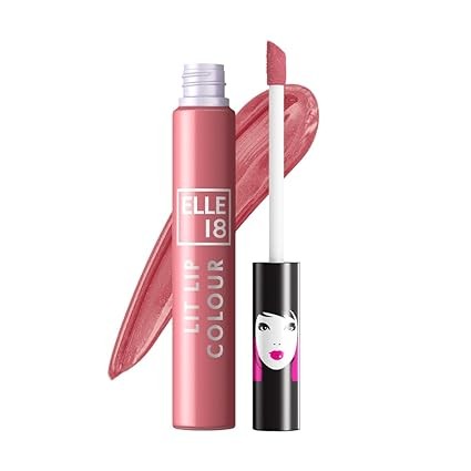 Elle 18 Lit Lip, Matte Finish, Nude Pumps, 16 hrs Long Lasting Liquid Lipstick, Smudge and Transfer Proof Lipstick, One-stroke application, Quick Drying  5.6 ml