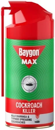 Baygon Max Mosquito & Fly Killer Spray, Lime, Kills Dengue Malaria Mosquitoes Instantly  (400 ml)