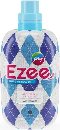 Godrej Ezee Liquid Detergent for Semi-automatic and Top Load Washing - 250g Bottle, for Winter Wear | Added Conditioner | No Soda Formula