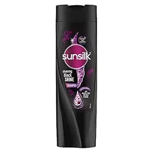 SUNSILK Stunning Black Shine Shampoo  (1 L)