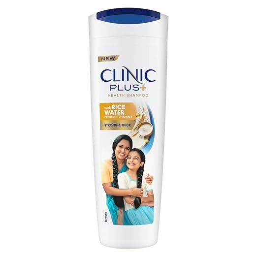 Clinic Plus Strong & Long Shampoo 355Ml, With Milk Proteins & Multivitamins For Healthy And Long Hair - Strengthening Shampoo For Hair Growth