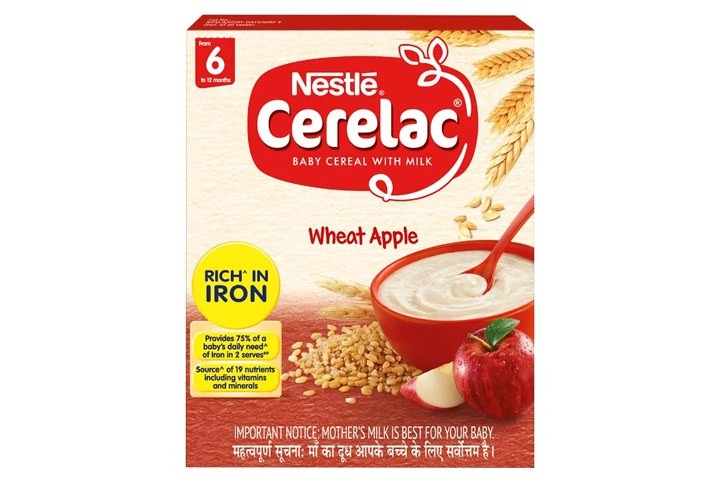 Nestle Cerelac Wheat Apple Cherry Baby Cereal With Milk - 6 To 24 Months, 350 g