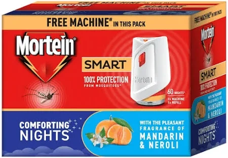 Mortein SmartPlus Mosquito Killer Machine + Mosquito Repellent Refill -Combo Pack (45ml) Mosquito Vaporiser  (1 Unit 1 Refill)