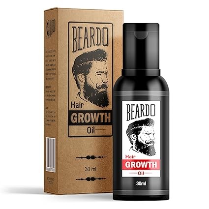 Beardo Beard & Hair Growth Oil, 30ml | Natural Hair Oil for Thicker & Longer Beard | Beard Oil for Uneven, Patchy & Fast Beard Growth | Growth Oil for Stronger & Fuller Beard Hair
