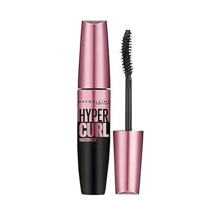 MAYBELLINE NEW YORK Hypercurl Waterproof Mascara, Longlasting, Curls Lashes, Highly Pigmented Colour 9.2 ml  (Black)