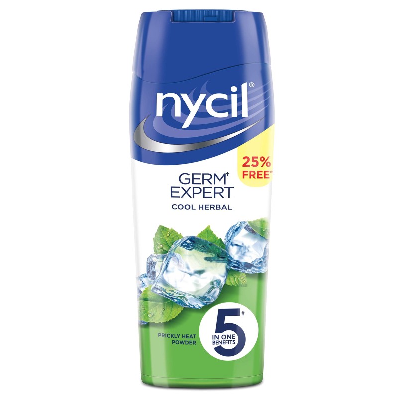 NYCIL Germ Expert Cool Herbal Prickly Heat & Cooling  (400 g)