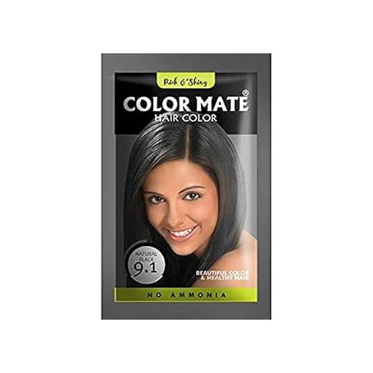 COLOR MATE Herbal Based Hair Color, 9.2 Natural Brown , 9.2 Natural Brown
